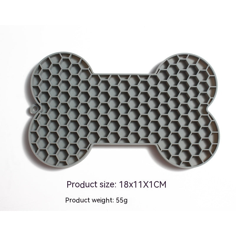 Bone Silicone Licking Dog Slow Food Mat