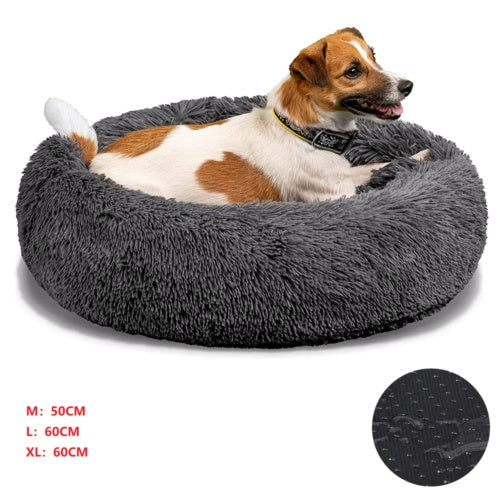 Lit pour chien lit pour chat lit pour animal de compagnie lit câlin panier pour chien oreiller beignet en peluche