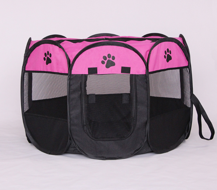 Valla octogonal plegable rápida para mascotas, tela Oxford 600D, impermeable y atrapante para gatos, jaula para perros, jaula para mascotas