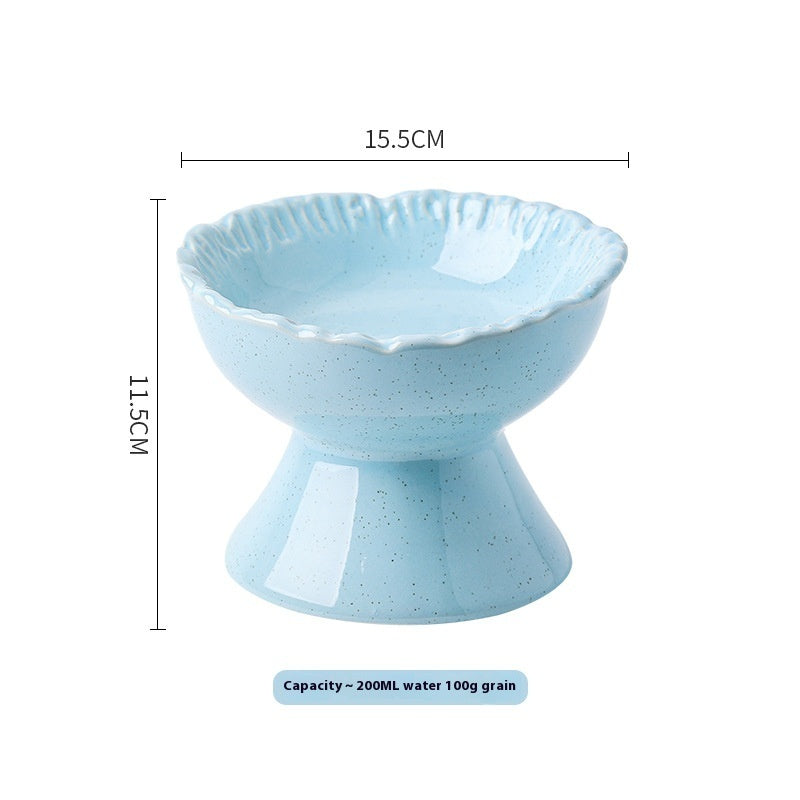 Anti-tumble Large Diameter Ceramic Pet Bowl