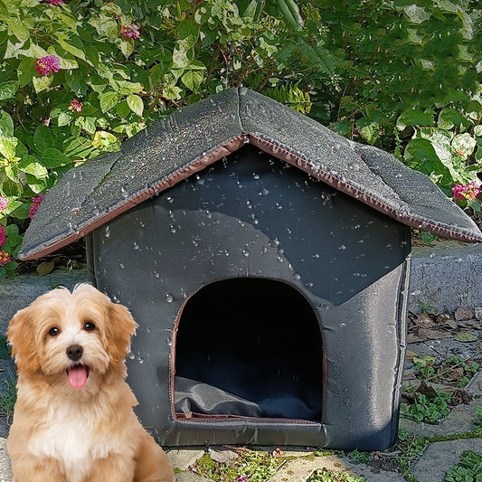 Refugio impermeable al aire libre para gatos callejeros