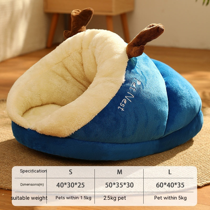 Warm Velvet Padded Thickened Small Dog Nest