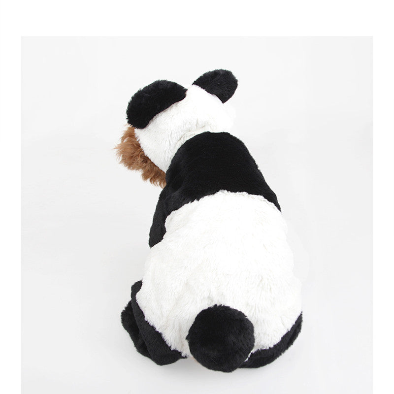 Winter warm panda panda puppy clothes