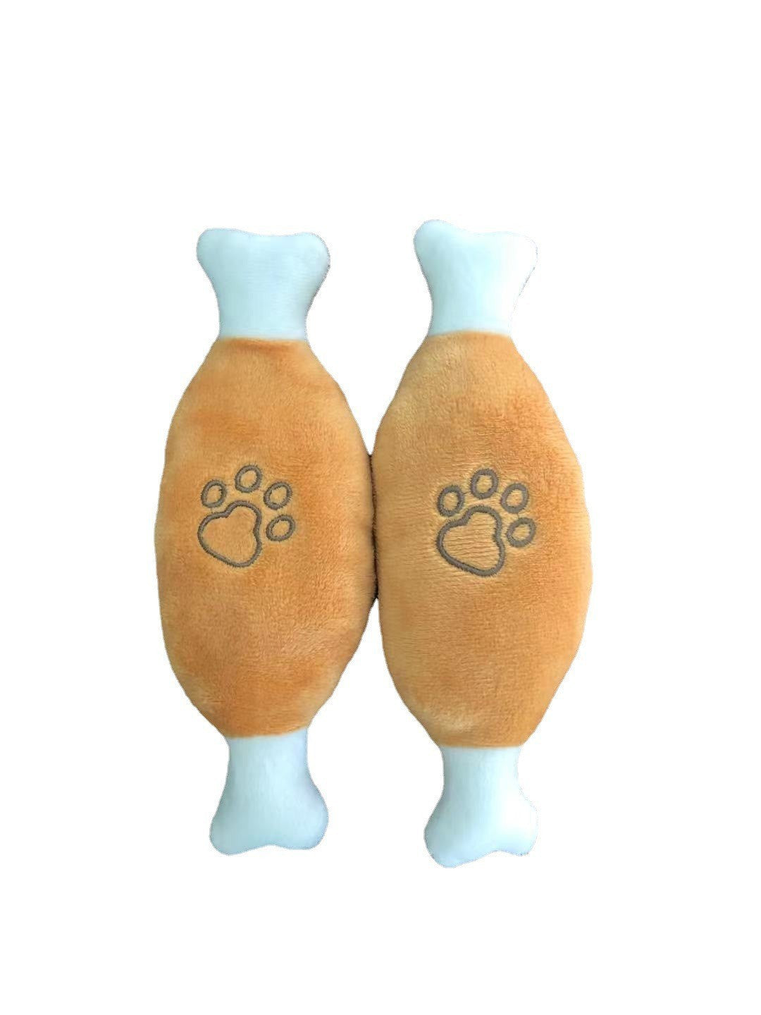 Bite-resistant Teeth Grinding Puzzle Double-headed Chicken Leg Pet Doll