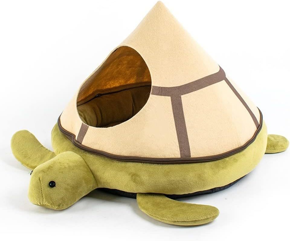 Nid pour chat en forme de tortue de crabe, canapé-lit pour chat, mignon et confortable, maison pour chat, quatre saisons, lit doux pour animaux de compagnie, adapté aux petits chats et chiens