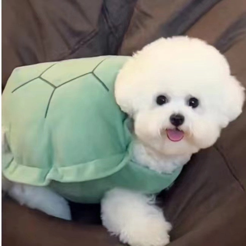 Chaleco para mascotas con caparazón de tortuga, ropa divertida