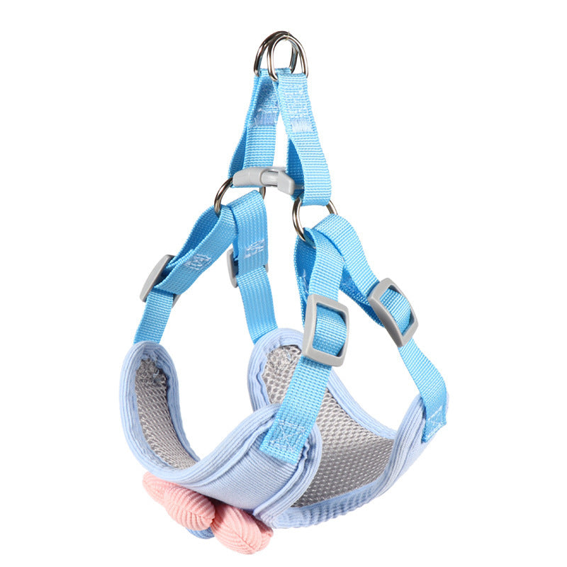 Breathable Mesh Puppy Vest Harness With Quick Release Buckle For Small Medium Large Dogs