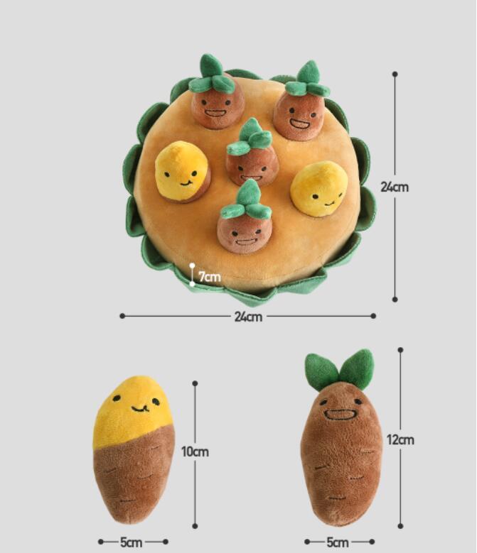 Ensemble de patates douces, jouets pour animaux de compagnie