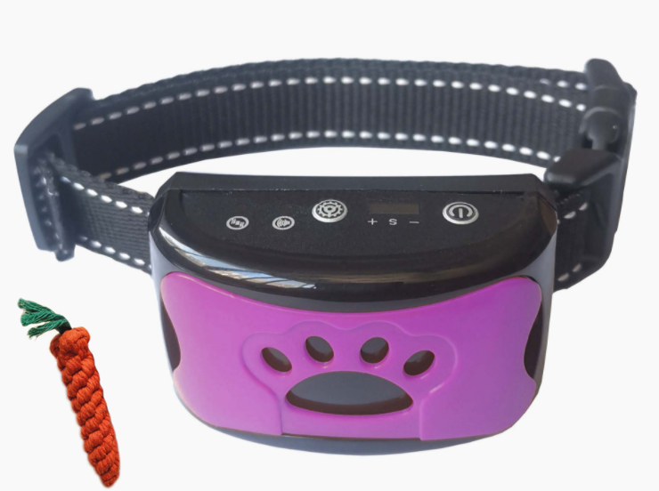 Collar de entrenamiento para perros, eléctrico, resistente al agua, Control remoto, recargable, entrenador para perros, supresor de ladridos con sonido de vibración de choque