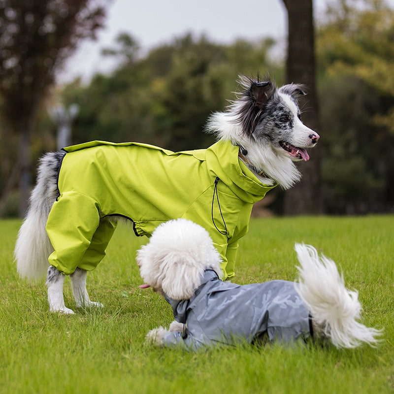 Manteau réfléchissant imperméable d'extérieur pour grands chiens et animaux de compagnie