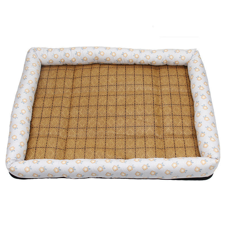 Summer Pet Ice Mat Dog Ice Silk Mat Mat Cool Summer Breathable Cat Pet Pet Square Bed