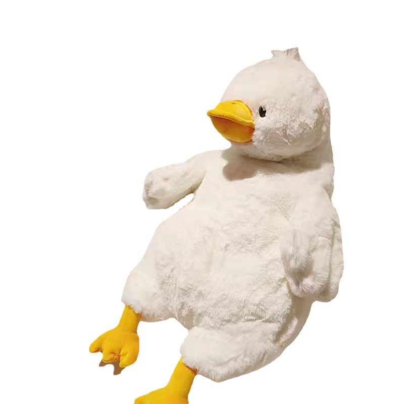 Oreiller mignon en peluche de canard terne