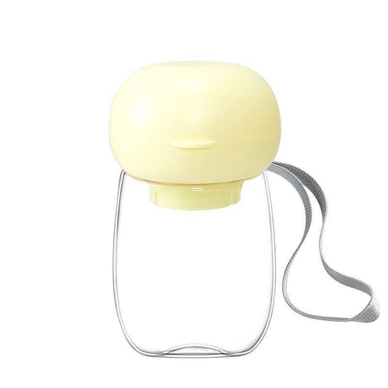 Bouteille d'eau portable pour animaux de compagnie, bol d'alimentation pour voyage en plein air avec cordon pour petits et moyens chats et chiens, fournitures pour animaux de compagnie, résistance aux hautes températures