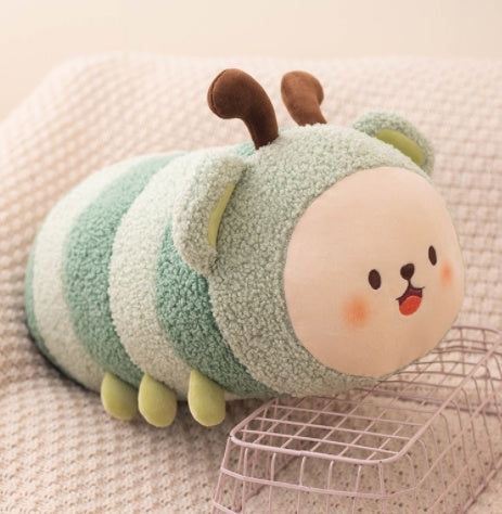 Oreiller mignon d'abeille couché figurine d'animal de dessin animé poupée papillon en peluche jouet cadeau de vacances