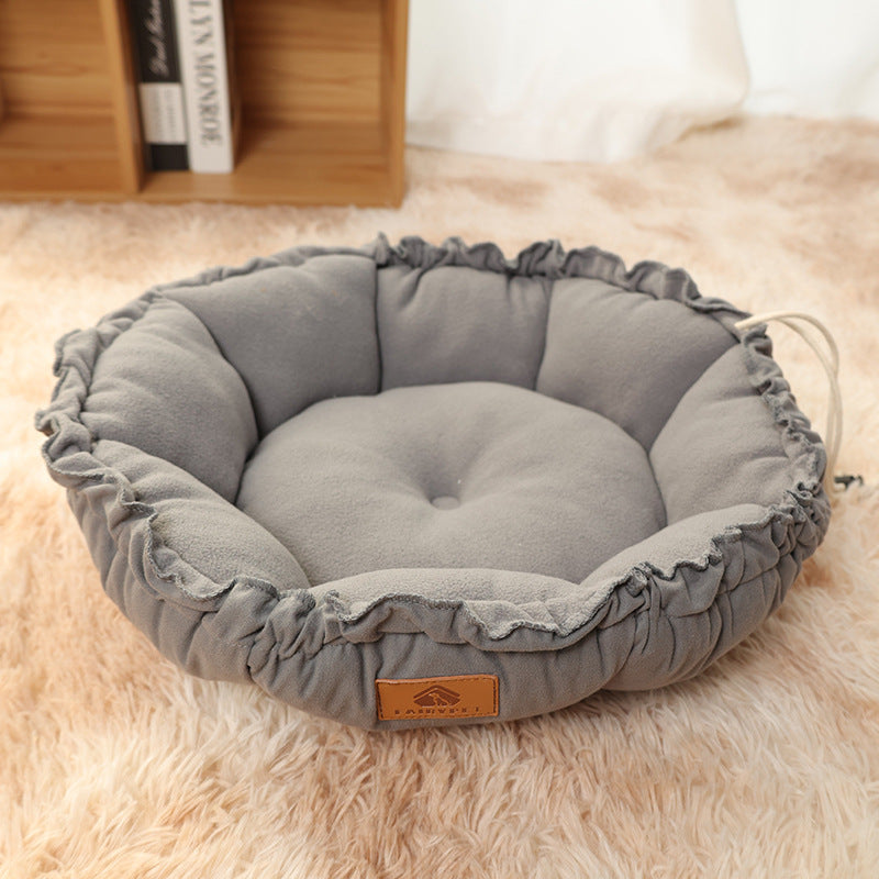 Camas para gatos de interior Lindas camas para gatos con diseño versátil de doble uso, cama reversible con forma de donut para cachorros y gatitos 