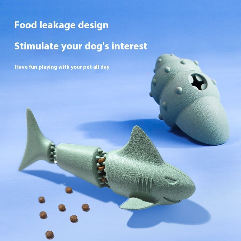 Jouets en caoutchouc pour chiens en forme de requin des profondeurs marines qui fuient la nourriture pour chiens