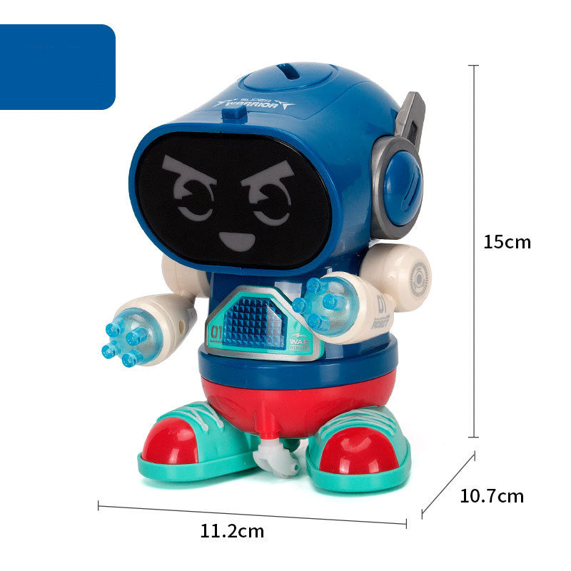 Robot eléctrico de rock, música, luz, robot automático que camina, se balancea y baila, juguetes para niños