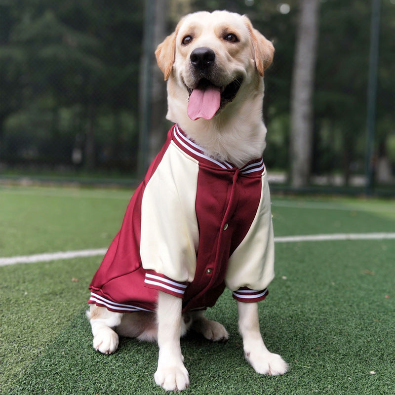 Baseball Uniform Pet Clothing Medium Large Dog Golden Retriever Labrado