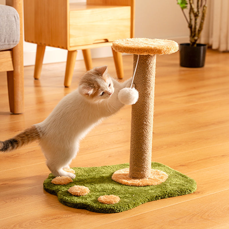 Griffoir vertical en sisal pour chat - Jouet durable, anti-pelliculaire, anti-rayures - Fournitures pour chats