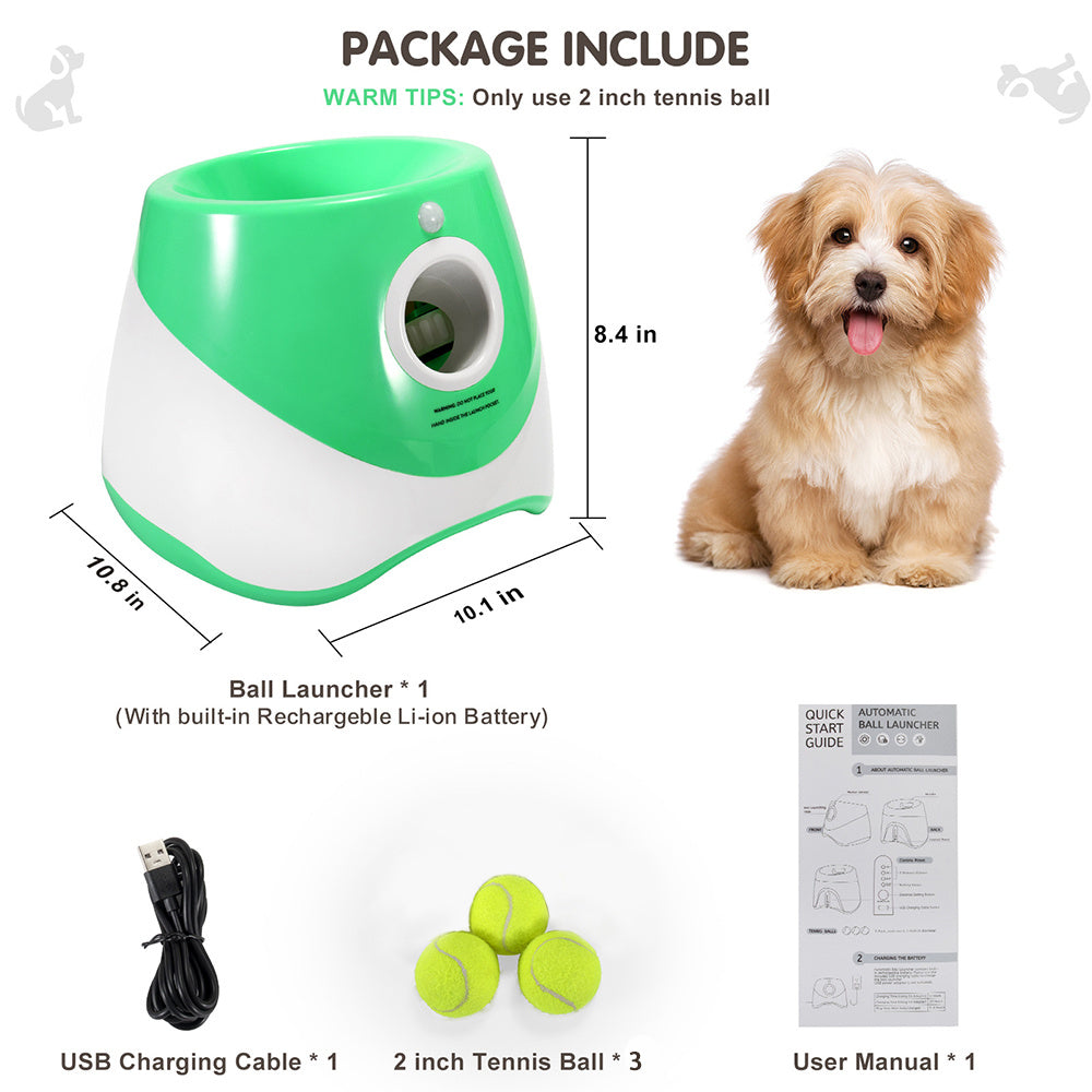 Máquina de lanzamiento automático para mascotas, pelota de juguete al aire libre, lanzador de tenis para perros, herramienta para caminar