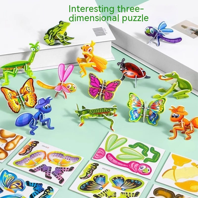 Puzzle animal tridimensionnel 3D Insecte Jouets créatifs à faire soi-même