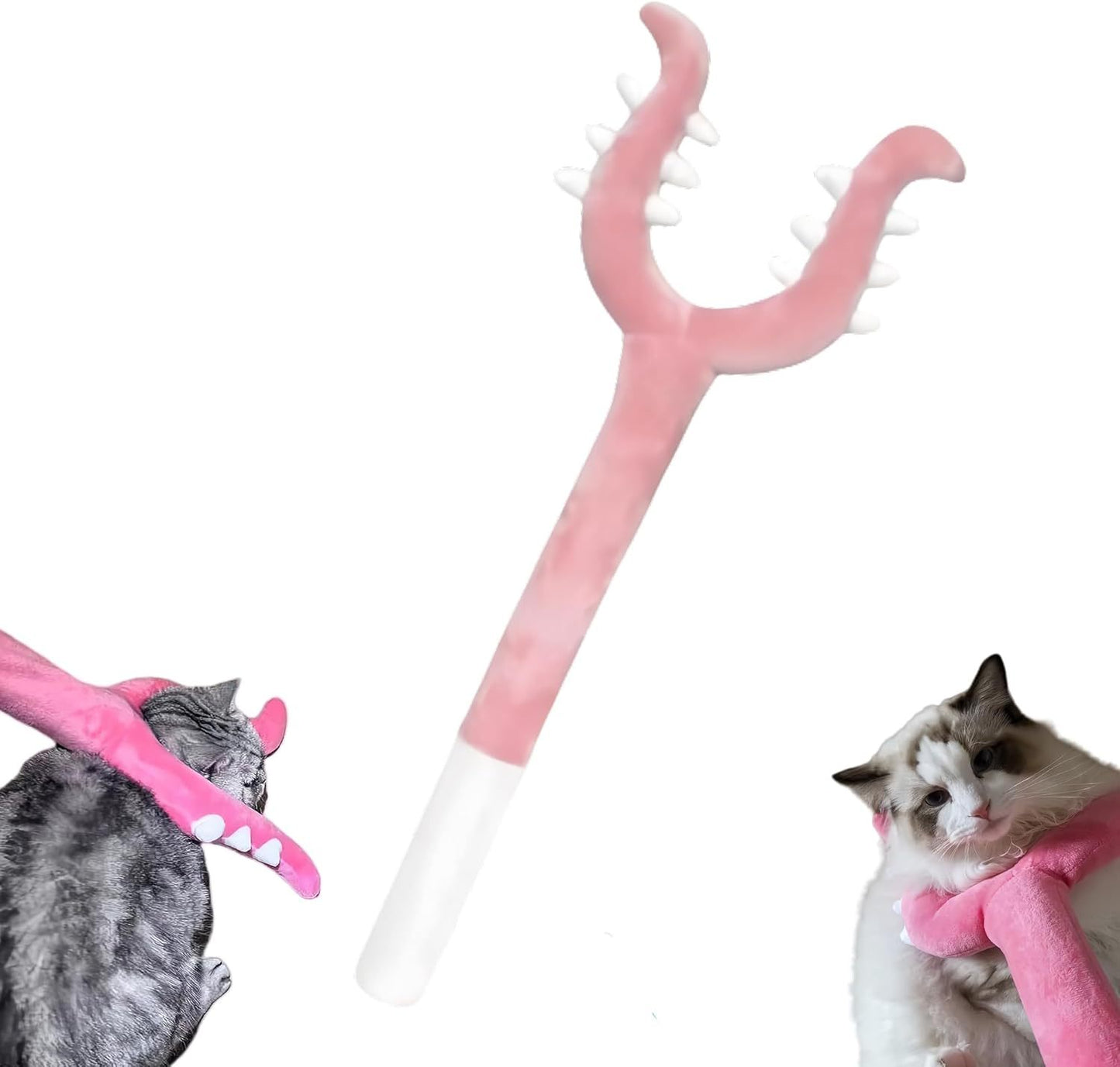 Juguete de varita de peluche para gatos, juguete interactivo para gatos, varita para atrapar gatos traviesos, juguete para gatos Chikawa, varita sancionadora, juguetes para gatos de interior