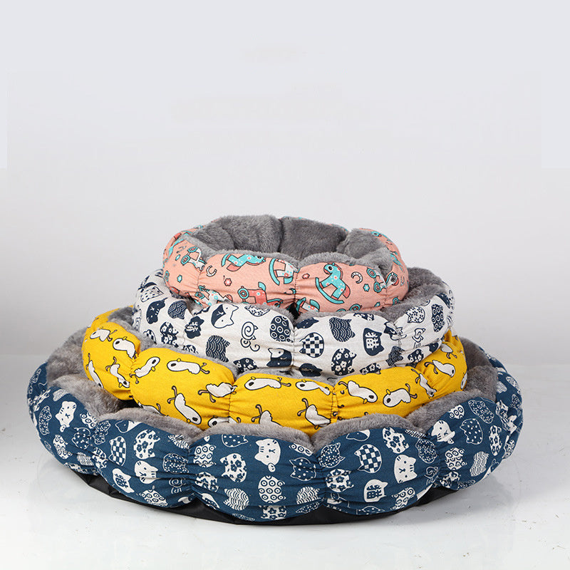 Cama para gatos Camas para gatos de interior Cama relajante en forma de donut para cachorros y gatitos Cama redonda y esponjosa para mascotas para perros y gatos pequeños y medianos