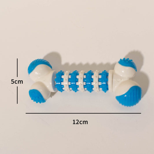 Juguete interactivo para perros de razas pequeñas, juguetes para masticar con forma de hueso para cachorros durante la dentición