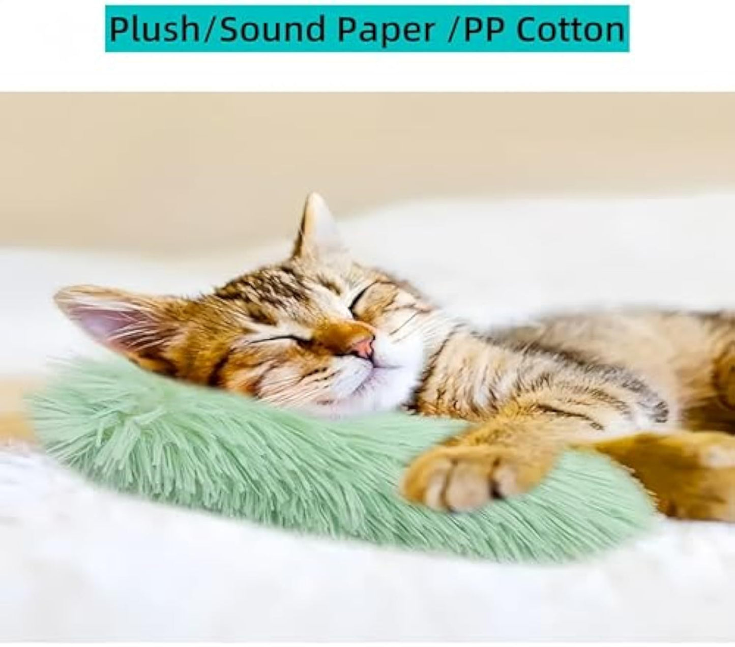 Juguetes interactivos para gatos, almohadas suaves y duraderas, juguetes con sonido arrugado y hierba gatera, juguetes para gatos de interior, juguetes divertidos para gatitos, ejercicio para gatos