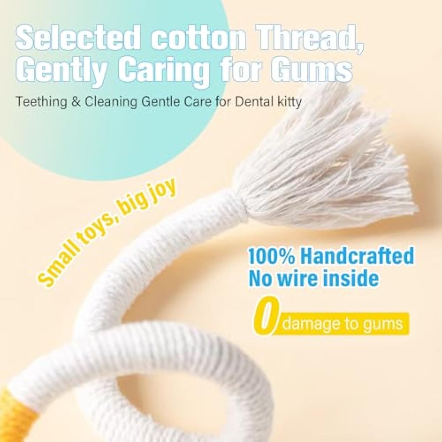 Sisal Rope Cat Toys Safe Catnip Toys Without Wire Cat Toys For Bored Indoor Cats Dental Kitty Chew Toys With Silvervine Gall Fruit,Bite-Resistant Teeth Clean Chew Cat Toy,kitty Toys