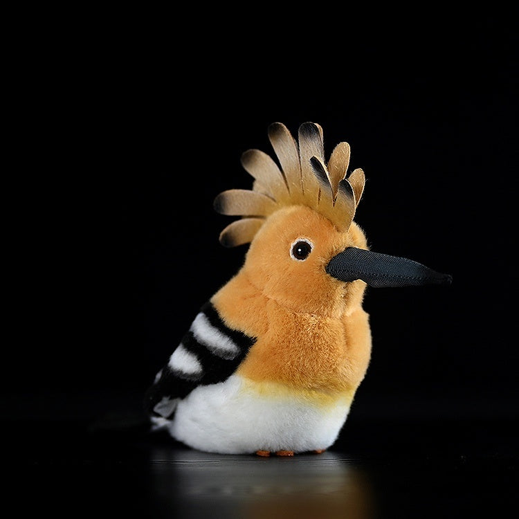 Colgante de juguete de peluche con chirrido gordo de pájaro y muñeca