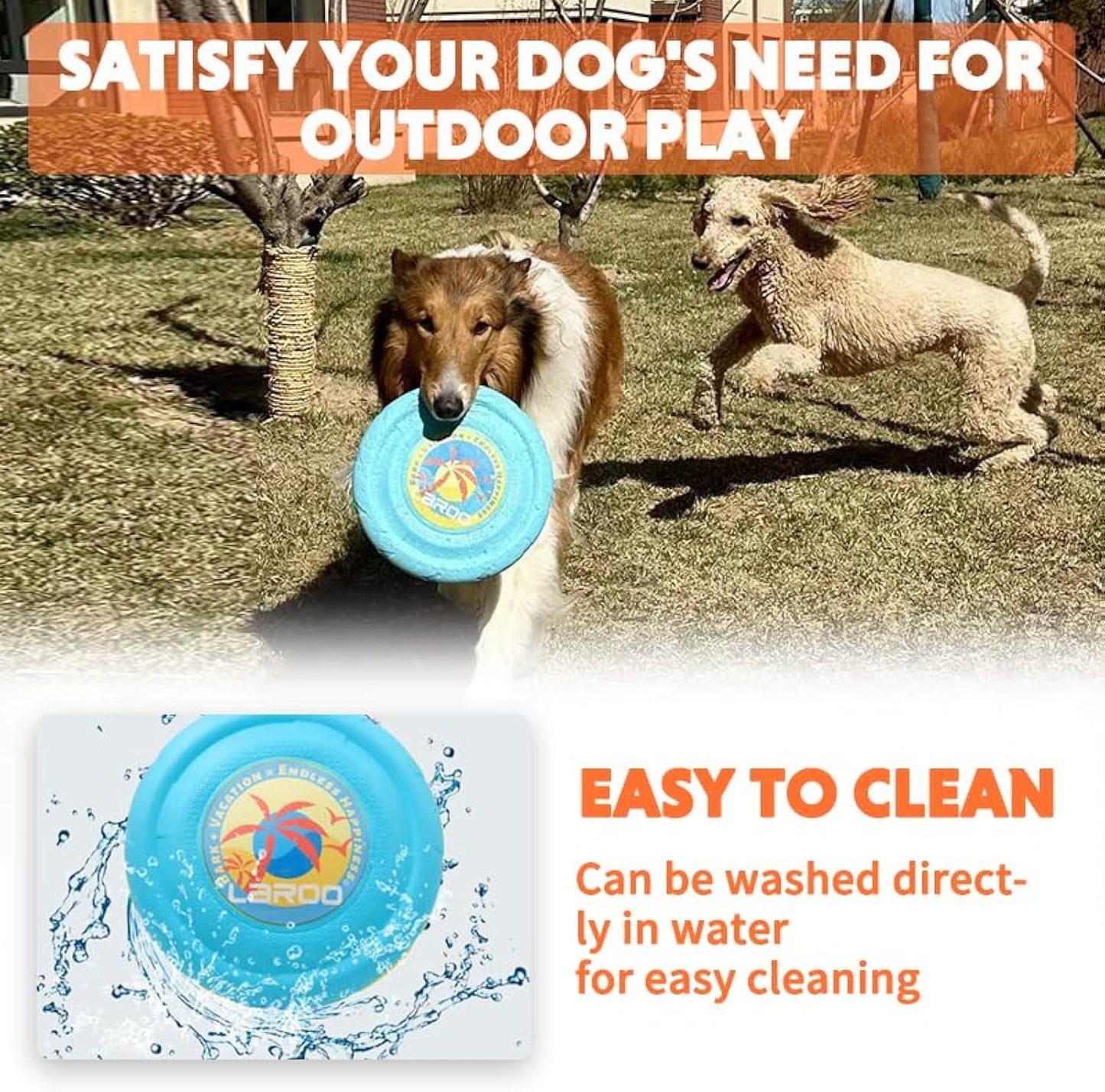 Dog Flying Disc Dog Flying Disc Durable And Interactive Flying Disc For Medium And Large Dogs  Perfect For Summer Parties And Outdoor Playtime