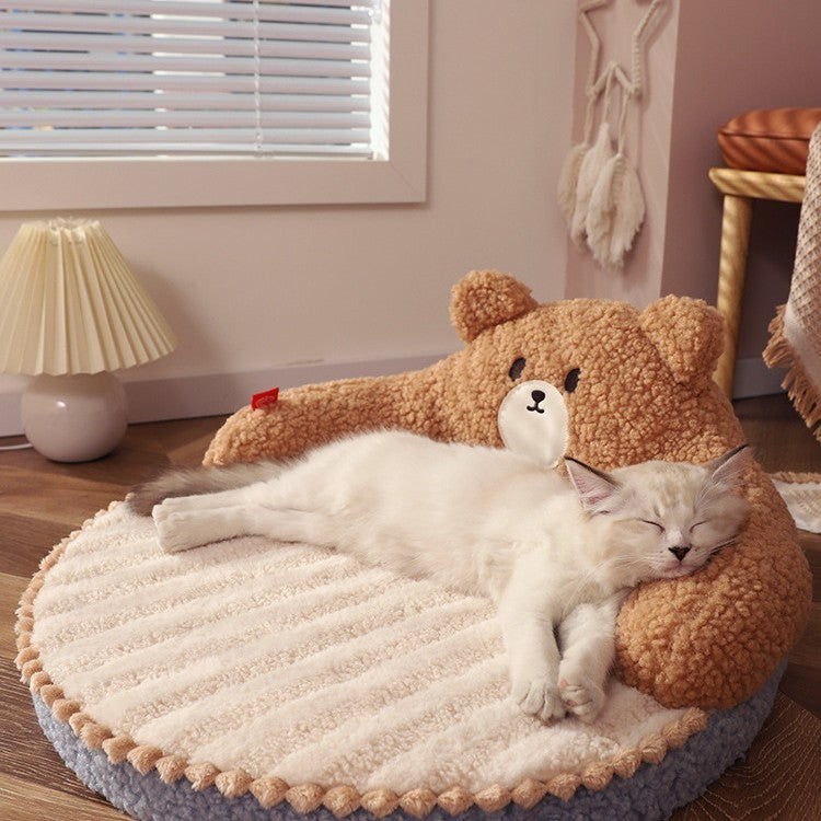 Lit d'hiver pour animaux de compagnie Nid de couchage pour chat