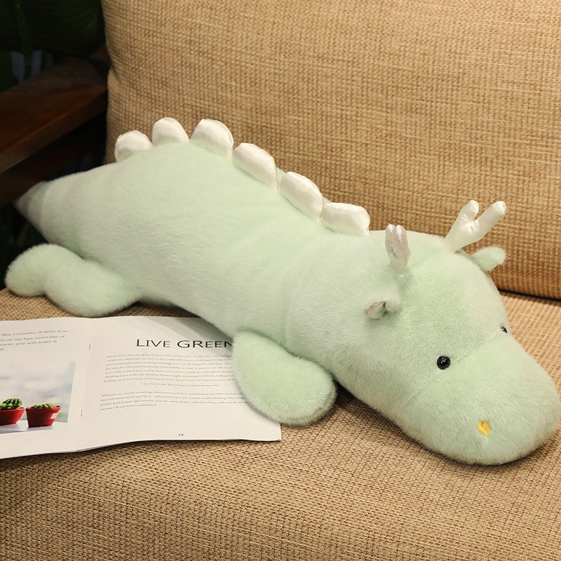 White Dragon Blue Dragon Doll Pillow Home Living Room Sofa Plush Toy