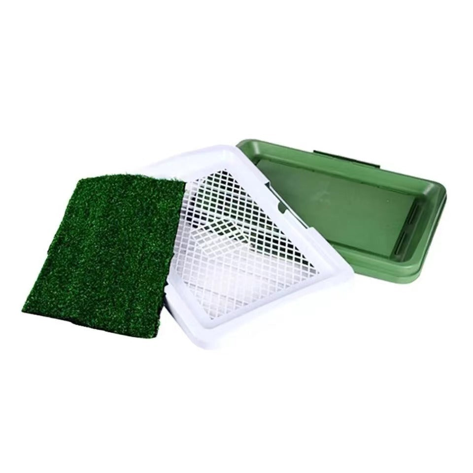 Turf Pet Dog Grass Patch Toilet Puppy Potty Trainer Indoor Training Tray Pet Toilets Three Layers