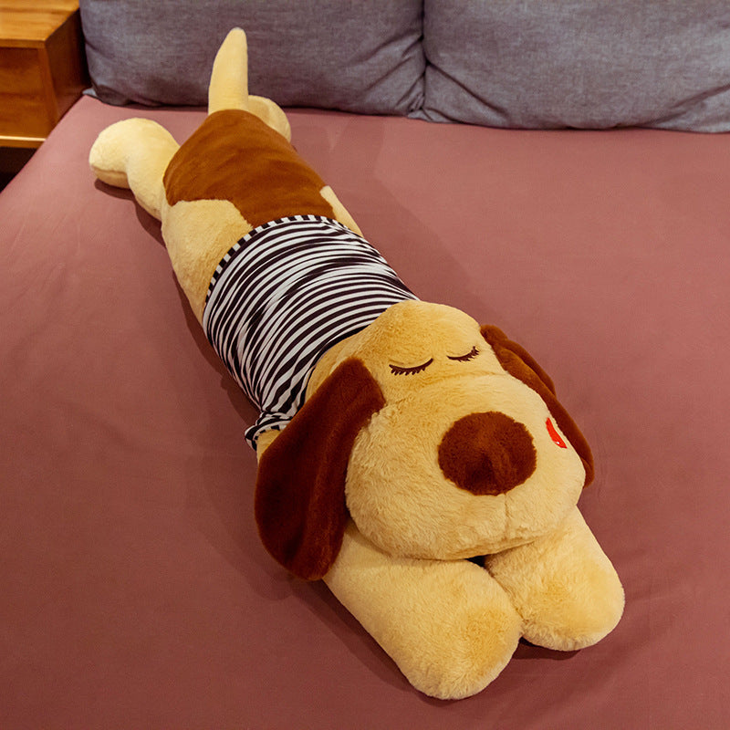 Cute Striped Papa Dog Plush Toy Large