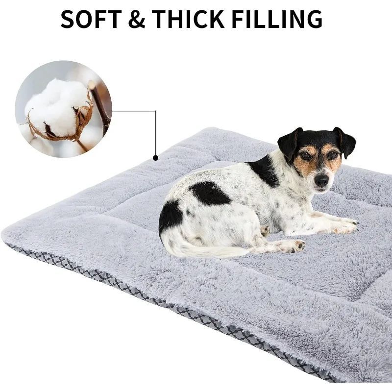 Dog Bed Mat Washable Cat Cushion Soft Premium Plush Dogs Mattress Sofa Dual Purpose Clearance For Small Medium Large Dog