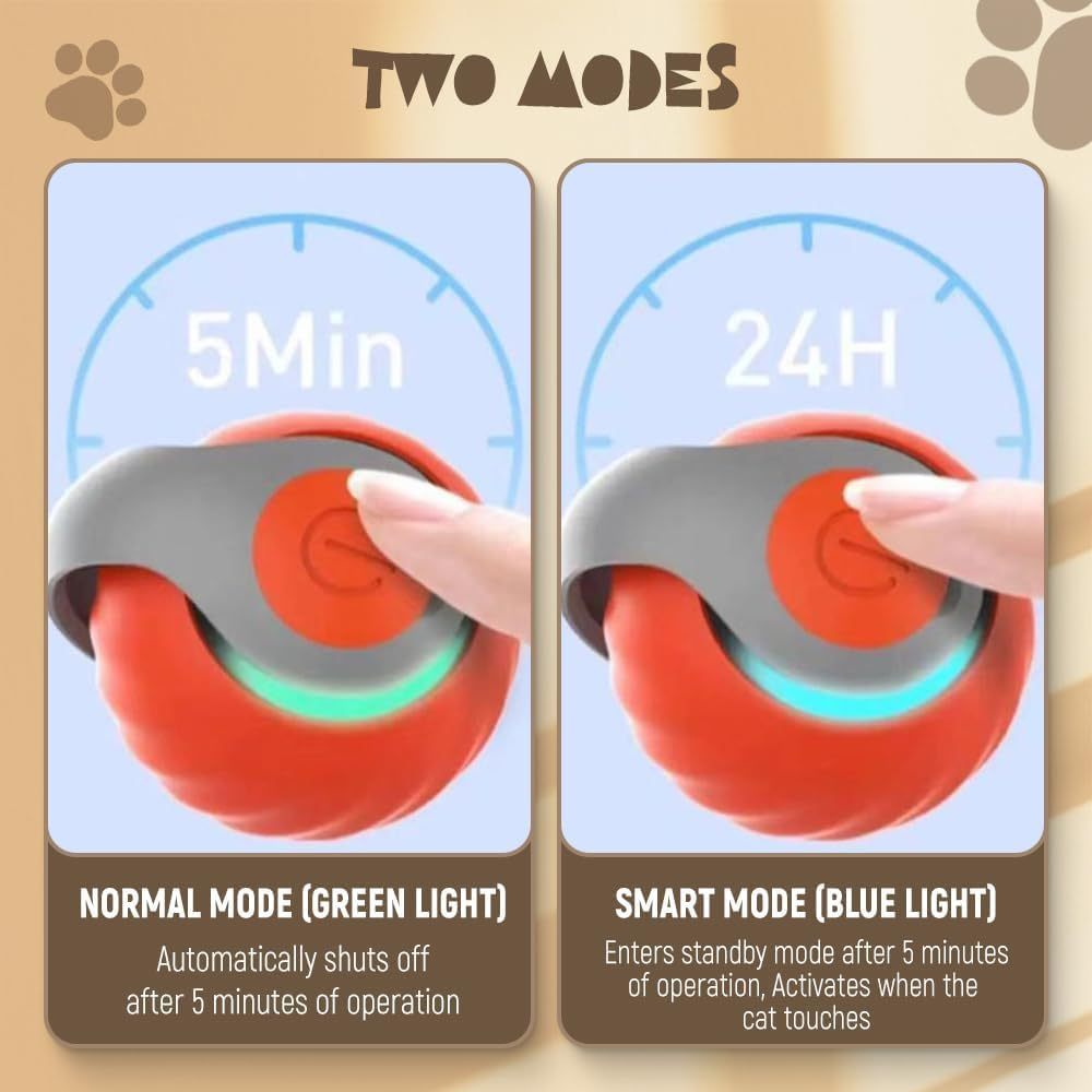 Jouets interactifs pour chats, balles pour chats d'intérieur, chiens, balle roulante, balle roulante à activation par mouvement avec contrôle tactile, balles interactives à déplacement automatique, jouets pour grands et petits animaux de compagnie