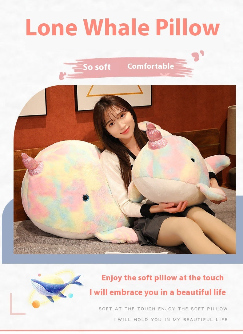 Whale Ocean Animal Throw Pillow Plush Toy