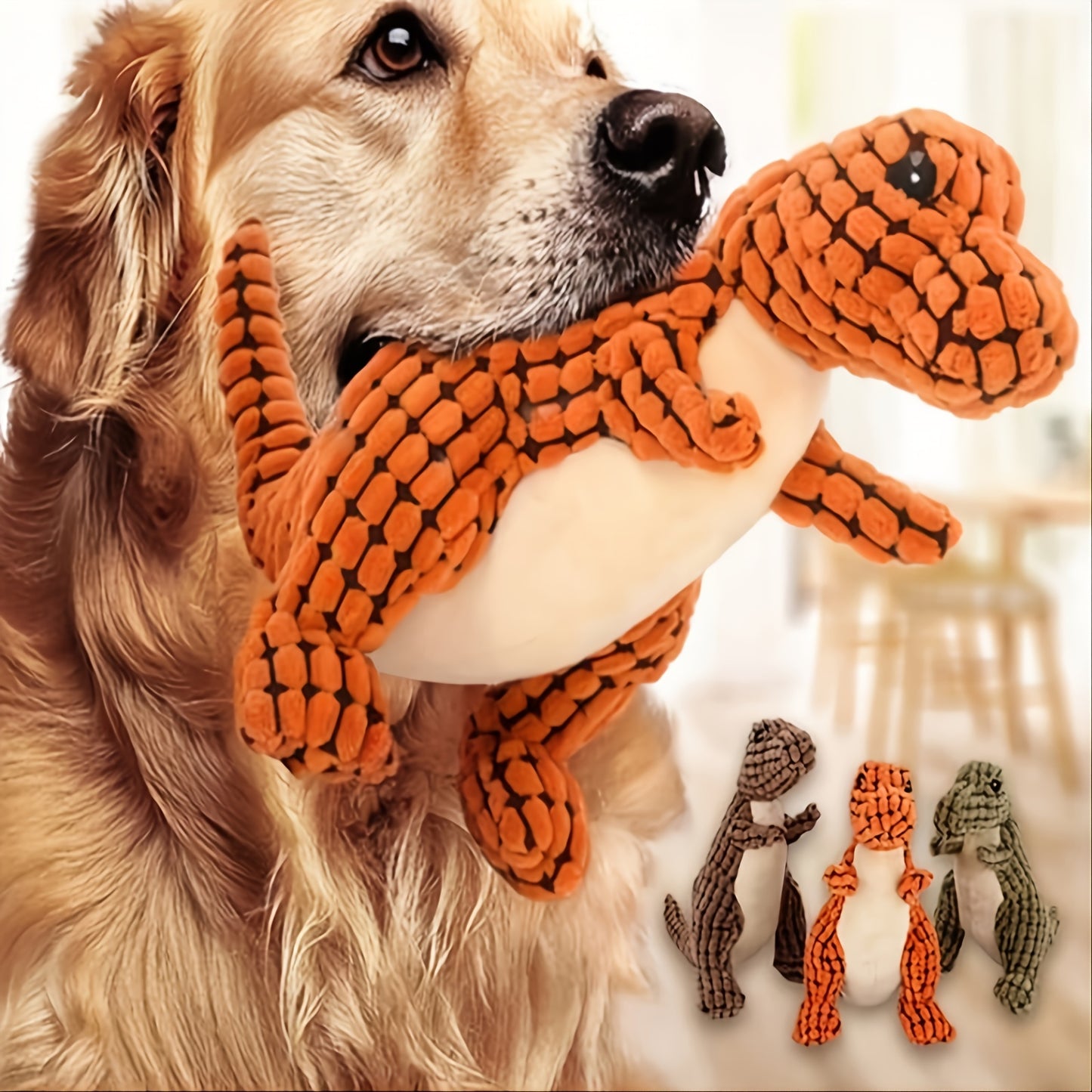 Toys With Sound For Dogs Resistant To Bites Grinding Teeth To Be Alone Relieves Boredom Training For Small Puppies Golden Retriever Supplies For Large Dogs