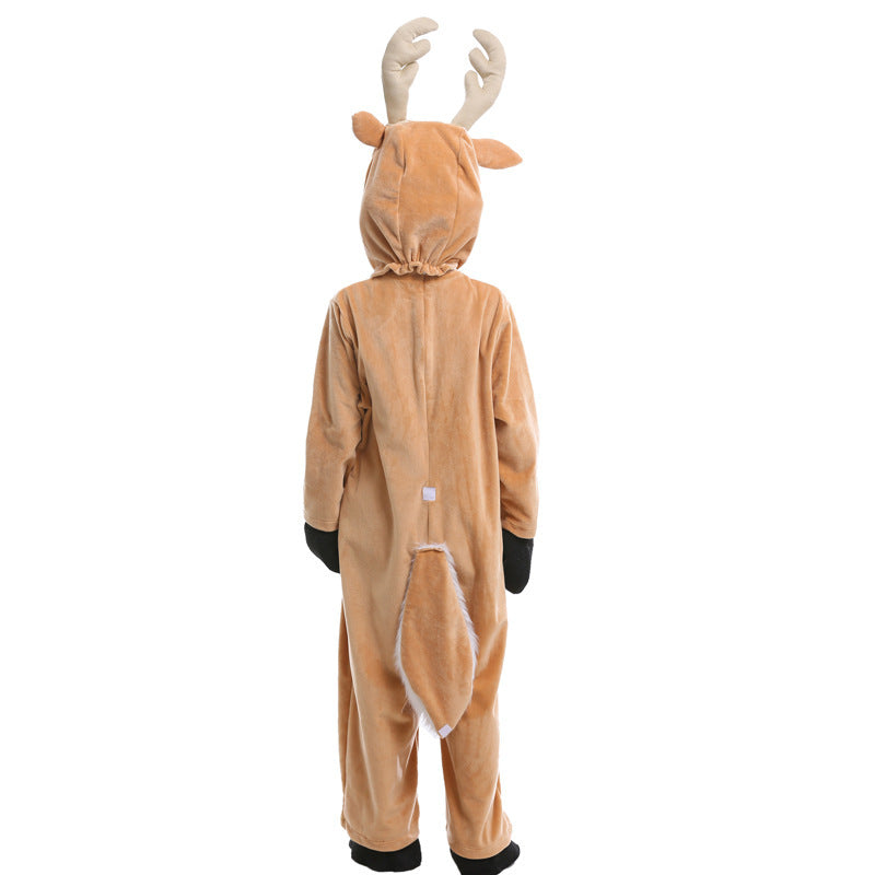 Robe de spectacle pour enfants, jeu d'animaux d'halloween, wapiti, renne de noël, spectacle