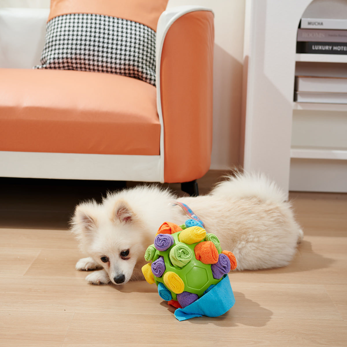 Juguetes de rompecabezas con pelota para olfatear perros, aumenta el coeficiente intelectual, alimentador de dispensación lenta, juguete para olfatear, juego de entrenamiento para mascotas, juguete de inteligencia 