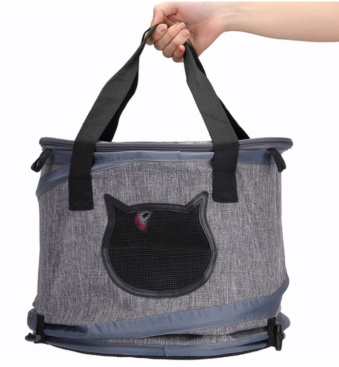 Sac de transport pliable pour chien et chat, voyage en plein air, Tunnel pour chat, jouets portables, porte-chiot, litière pour chat, lit de couchage, nid