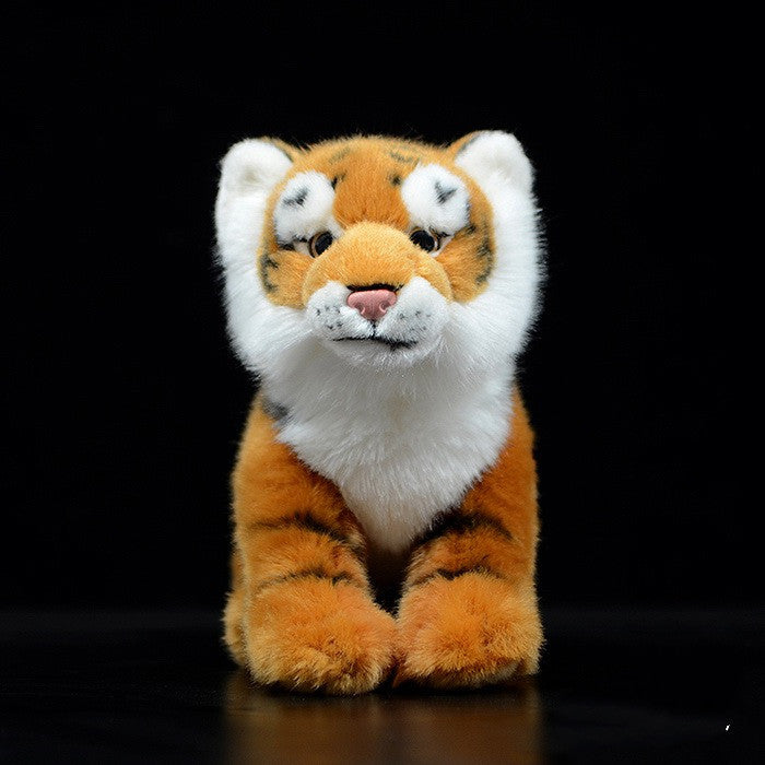 Poupée de tigre du Bengale jaune, jouet en peluche, modèle Animal de Simulation