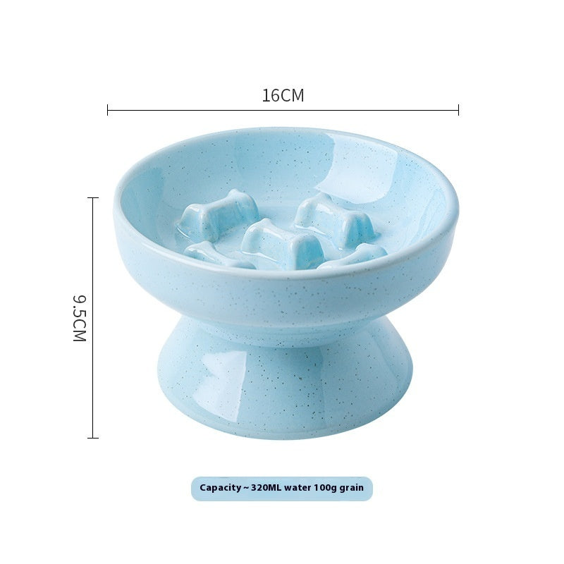 Anti-tumble Large Diameter Ceramic Pet Bowl