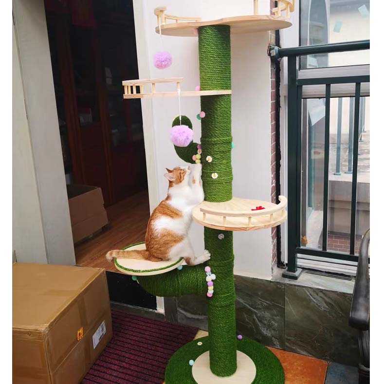 Cactus Cat Climbing Frame Self-made Diy Complete Material Package