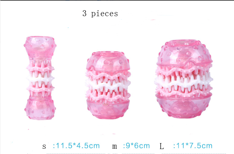 Fournitures pour animaux de compagnie, jouet de nettoyage des dents molaires de chien, Teddy résistant aux morsures, poils dorés, grand chien 