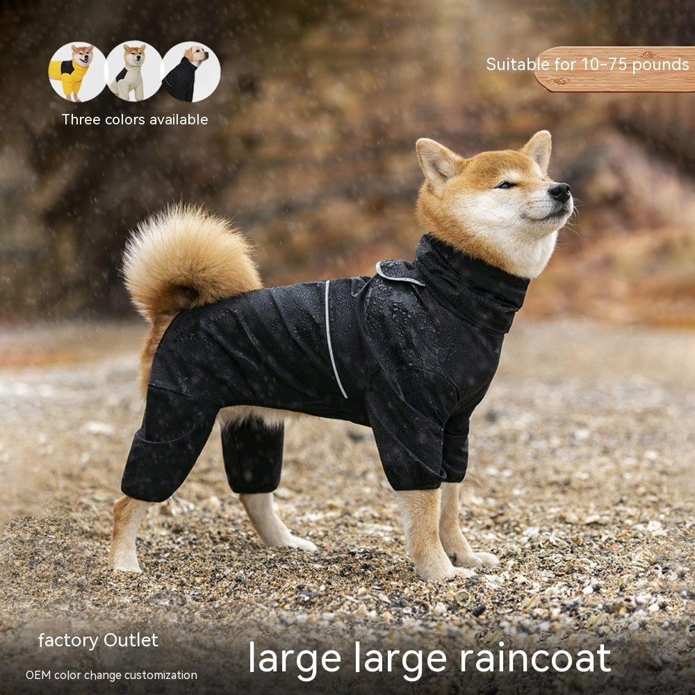 Chaqueta Shell Ropa para perros todo incluido de cuatro patas impermeable a prueba de viento