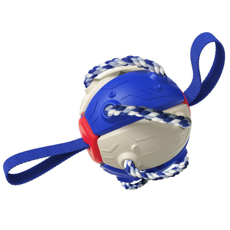 Balón de fútbol interactivo para perros con pestañas, juguete de entrenamiento inflado, pelotas de Border Collie para exteriores, productos para mascotas