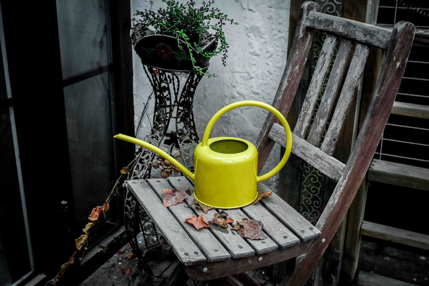 Riego Hoja De Hierro Regadera Jardinería Jardín Enverdecimiento Huerto Hervidor De Gran Capacidad